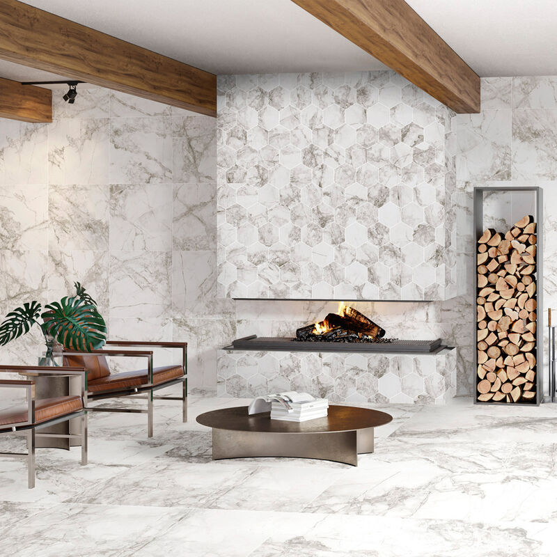 PORCELANATO ESMALTADO AMALFI WHITE MATE 59X59 CM