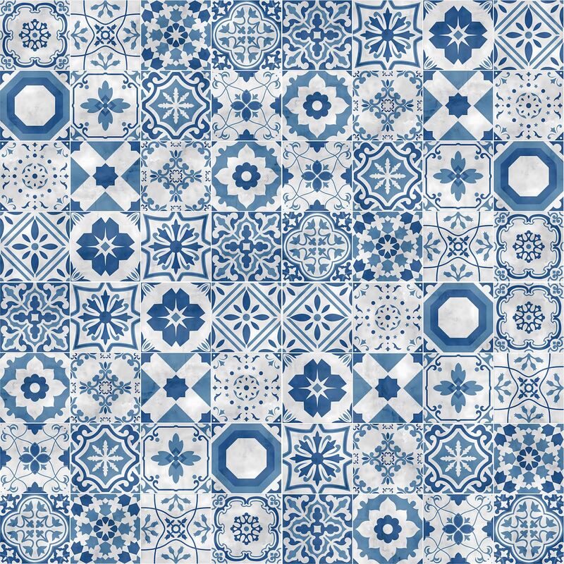 PORCELANATO ESMALTADO FRANCINE BLUE MATE 59X59 CM