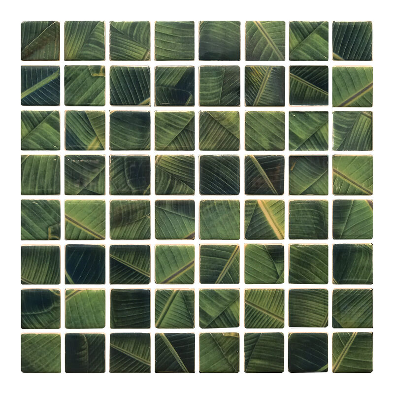 PEPELMA VIDRIO LEAF BANANA 31.5X31.5 CM