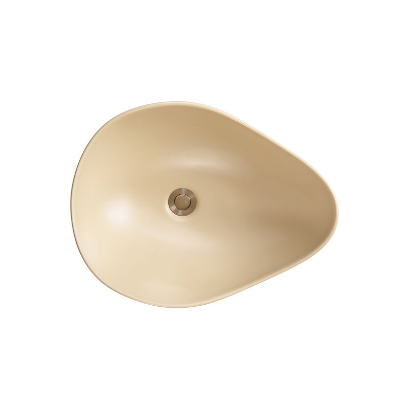 KLIPEN LAVATORIO BOWL VULCANO KAKHI MATE 50.5X38X18 CM