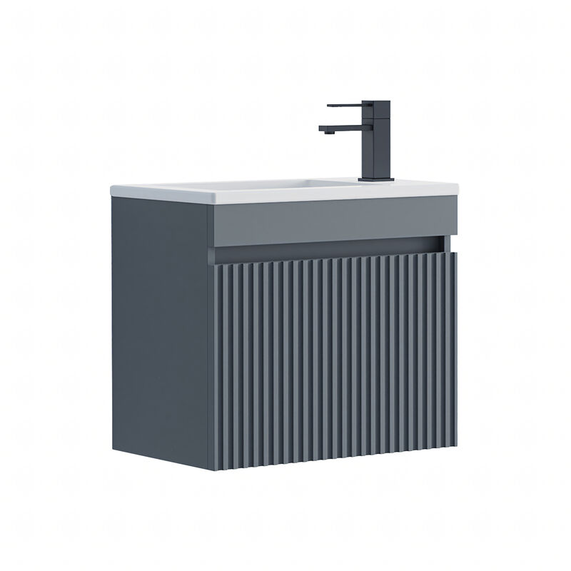 KLIPEN MUEBLE CON LAVATORIO SUSPENDIDO START GRIS 49.5X32.5X45CM