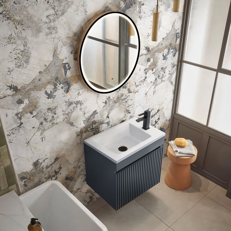 KLIPEN MUEBLE CON LAVATORIO SUSPENDIDO START GRIS 49.5X32.5X45CM