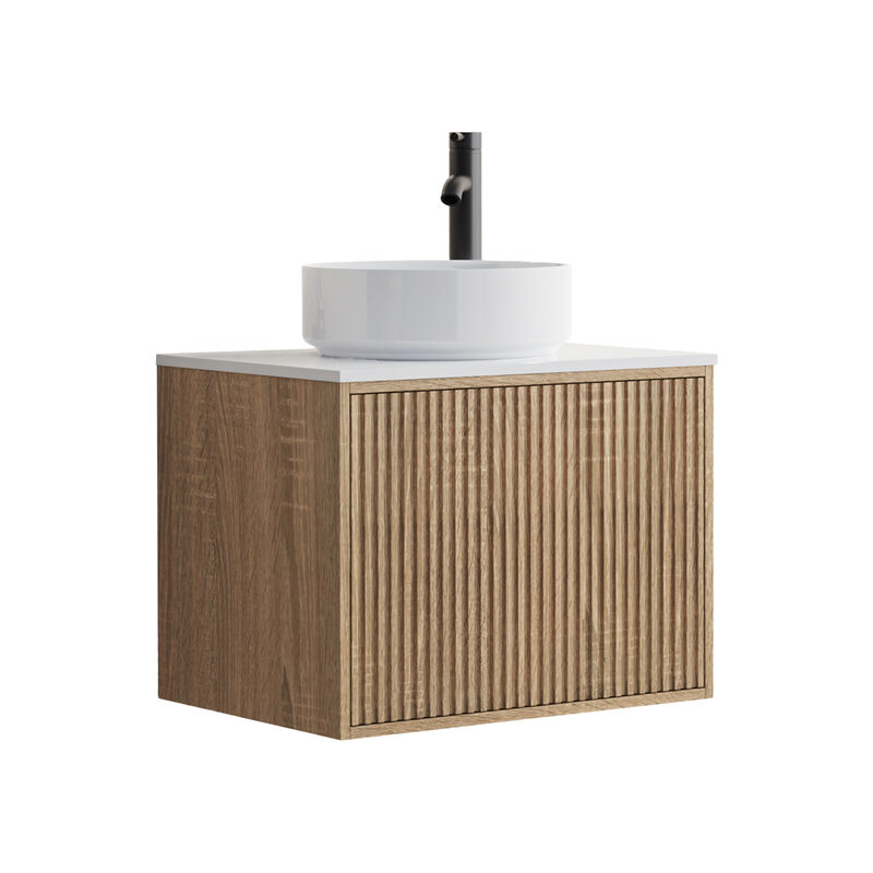 KLIPEN MUEBLE CON LAVATORIO SUSPENDIDO GLITZ OAK 59.4X45.5X45CM