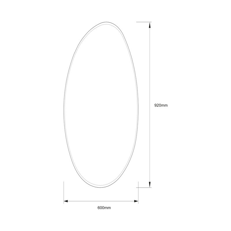 KLIPEN ESPEJO SIDNEY 2 ORGÁNICO 92X60CM