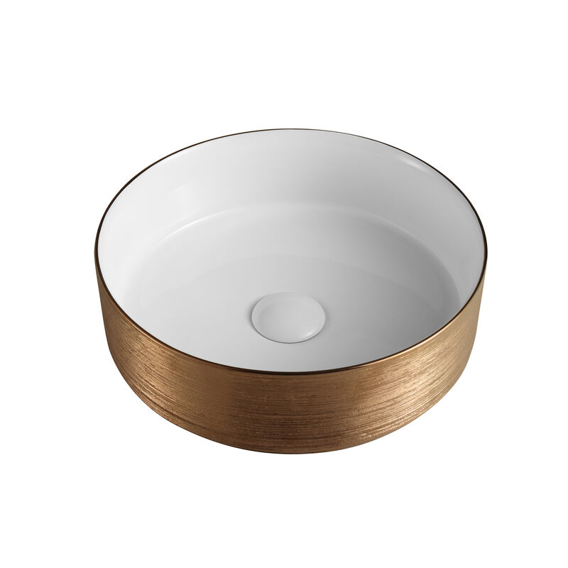 KLIPEN LAVATORIO BOWL ENNA ROSE GOLD 35X35X13 CM
