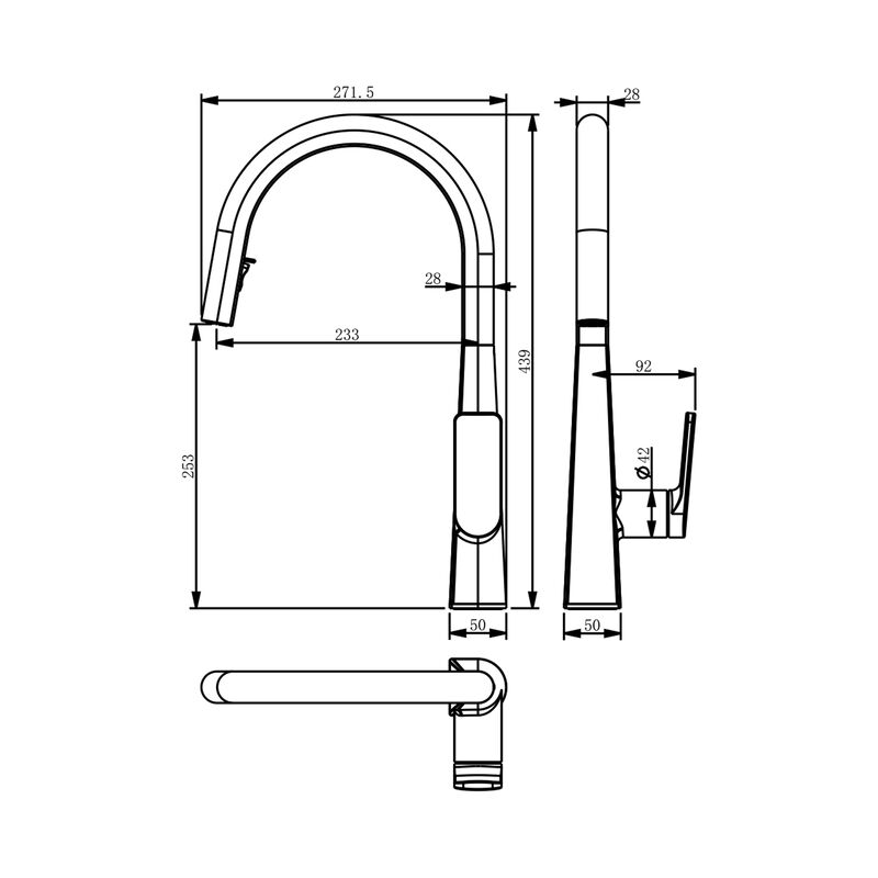 MONOMANDO MEZCLADOR COCINA PISCIS GOLD 5 LPM