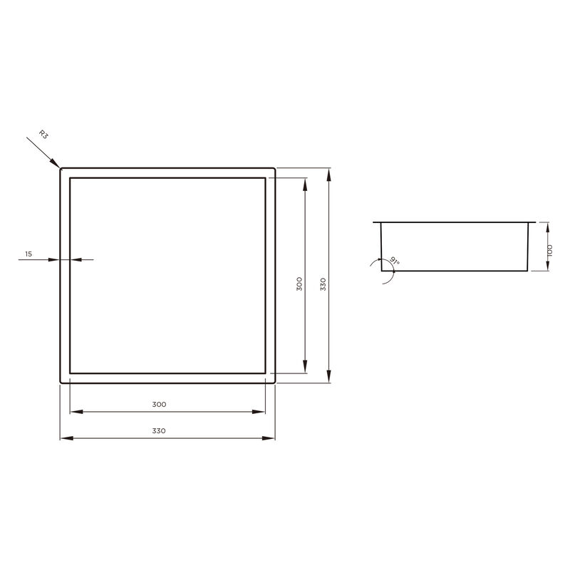 KLIPEN NICHO DECORATIVO 1 CUERPO BLOCK DORADO 33X33X10CM