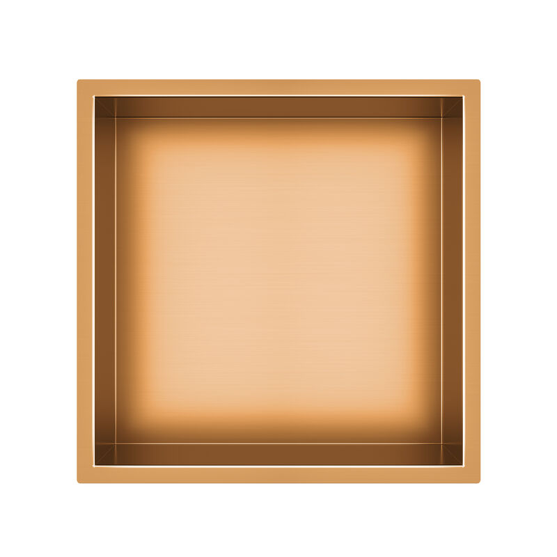 KLIPEN NICHO DECORATIVO 1 CUERPO BLOCK BRONCE 33X33X10CM