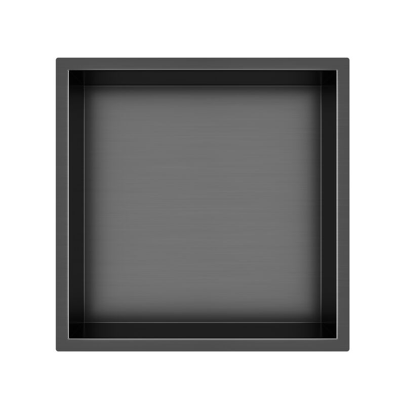 KLIPEN NICHO DECORATIVO 1 CUERPO BLOCK GUN METAL 33X33X10CM