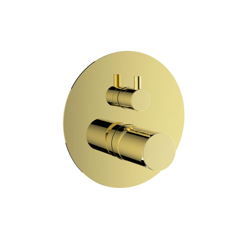 MONOMANDO MEZCLADOR DUCHA CONIC GOLD CON DESVIADOR