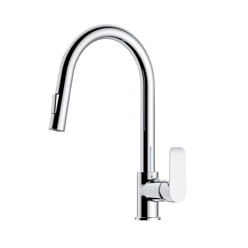 KLIPEN MONOMANDO MEZCLADOR COCINA CON EXTRAIBLE 2 CHORROS URBAN CROMO 3.5 LPM