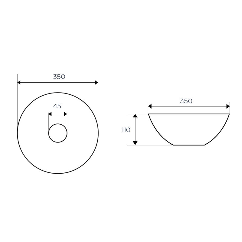 LAVATORIO BOWL SMILE PISTACHO 35X35X11 CM