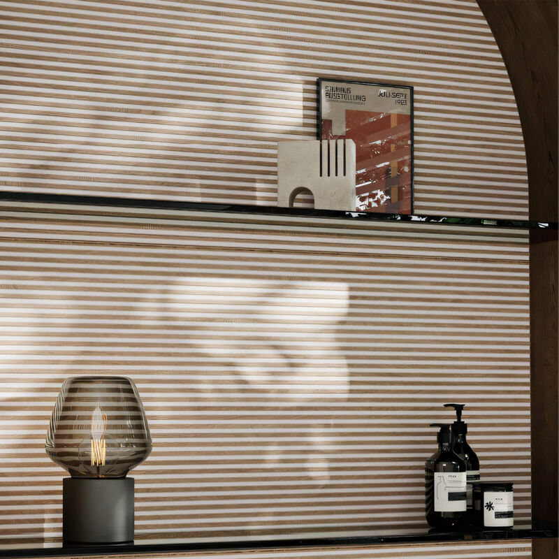 CERÁMICO ESMALTADO BARI SLAT MADERA WHITE MATE 60X120 CM