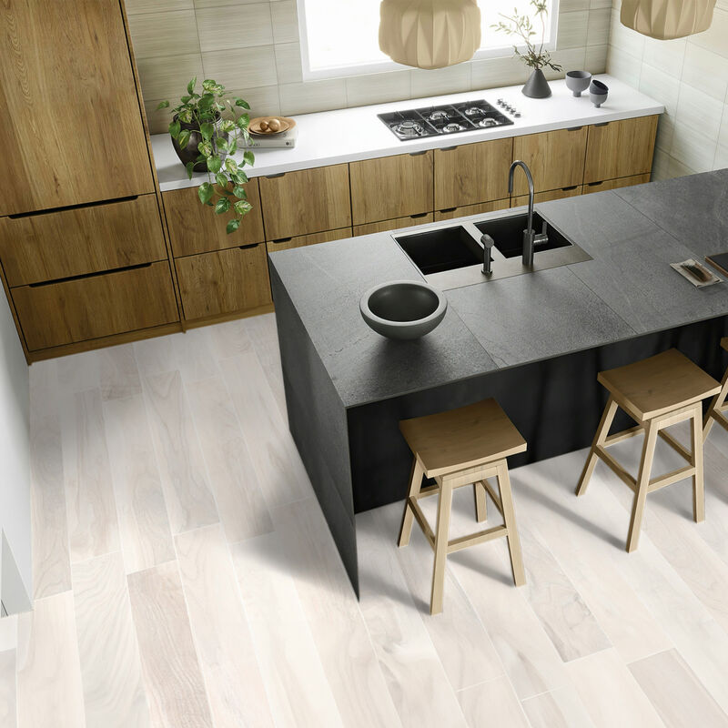PORCELANATO ESMALTADO UTAH ALMOND RÚSTICO 19.2X120 CM
