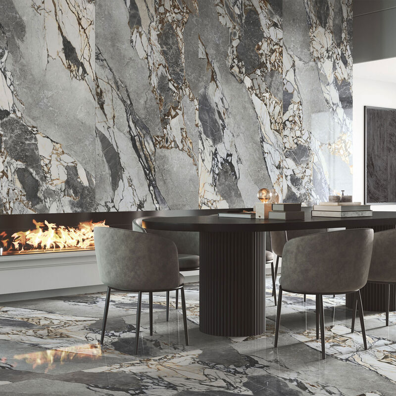 PORCELANATO ESMALTADO MINERAL GRIS MATE 60X120 CM