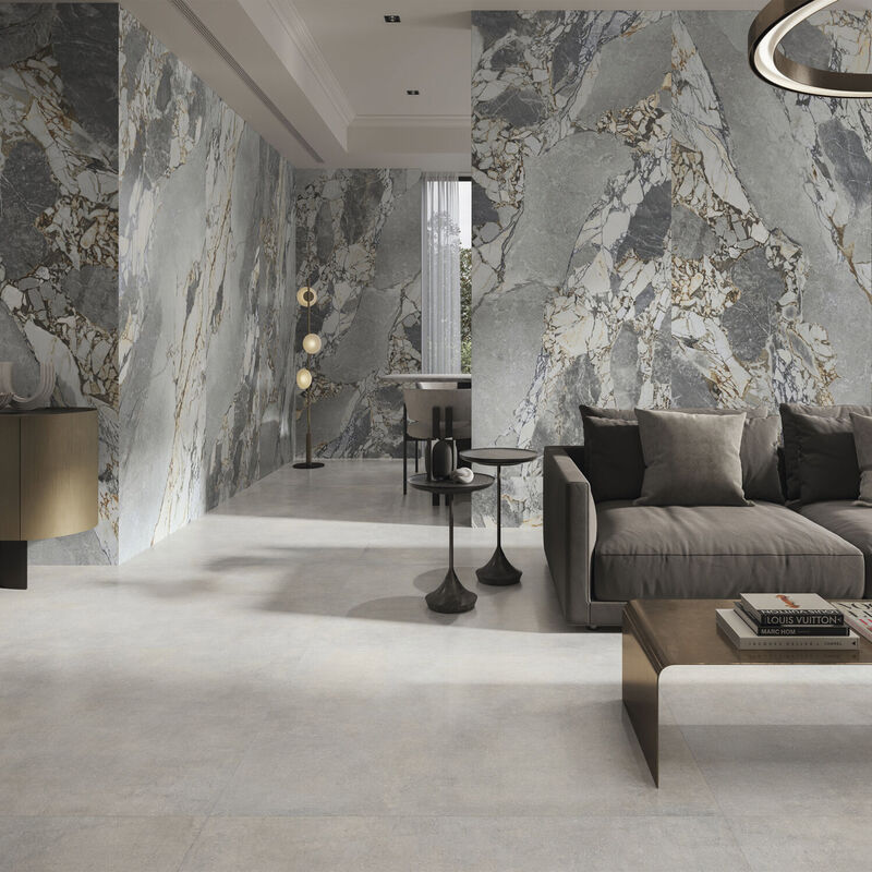 PORCELANATO ESMALTADO MINERAL GRIS MATE 60X120 CM