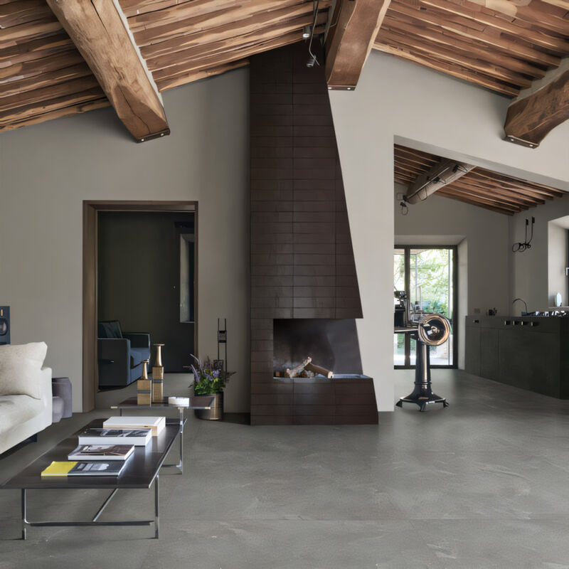 PORCELANATO NO ESMALTADO MYSTONE PIETRA LIGURE CENERE MATE 60X120 CM