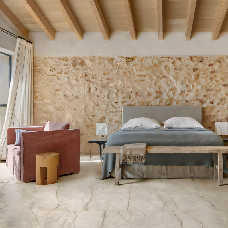 PORCELANATO NO ESMALTADO MYSTONE SILVER ROOT BEIGE MATE 90X180 CM