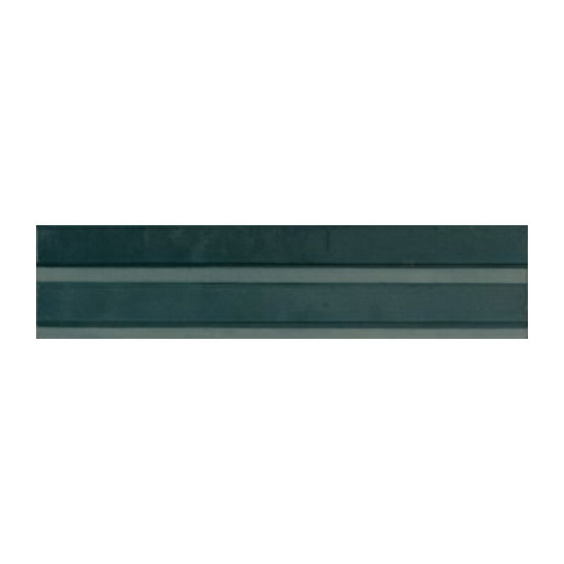 PORCELANATO ESMALTADO LUME BLUE STRUTTURA 3D RAKE LUX BRILLO 6X24 CM