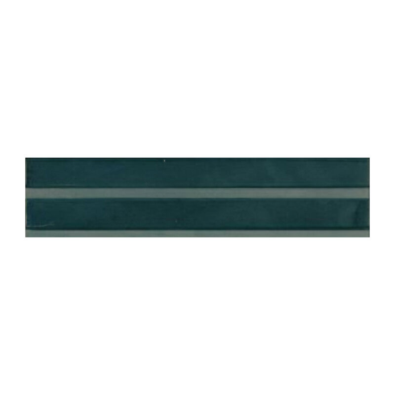 PORCELANATO ESMALTADO LUME BLUE STRUTTURA 3D RAKE LUX BRILLO 6X24 CM