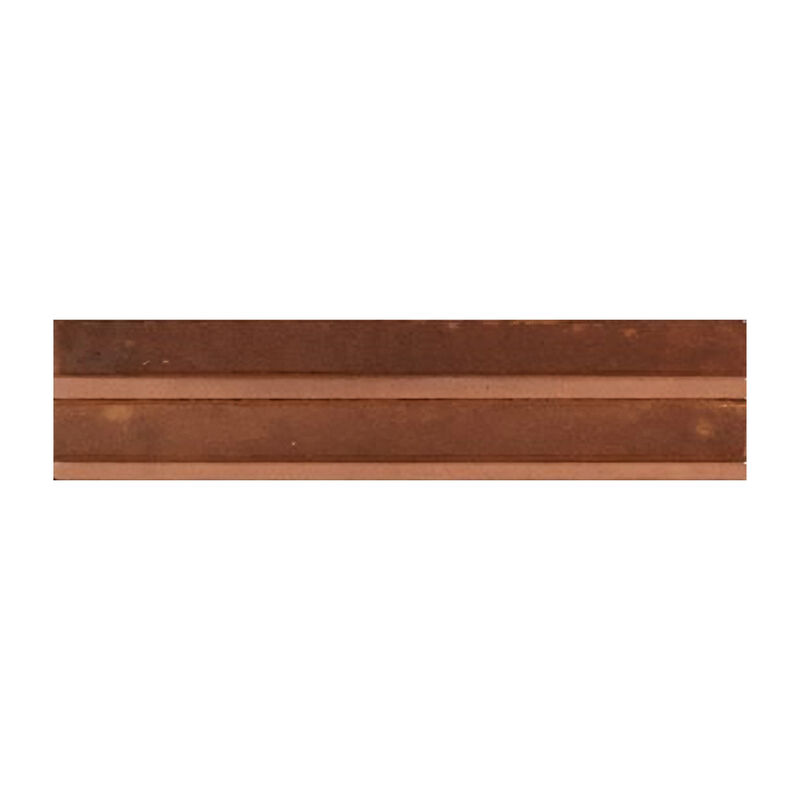 PORCELANATO ESMALTADO LUME CARAMEL STRUTTURA 3D RAKE LUX MARRÓN BRILLO 6X24 CM