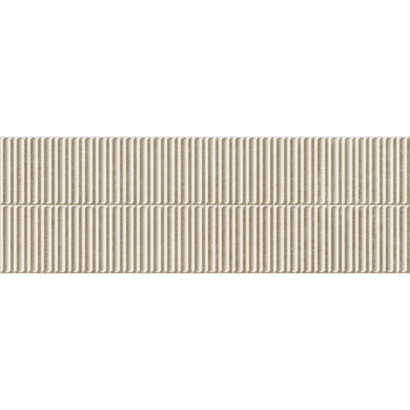 CERÁMICO ESMALTADO ROOM WALL MATCH 3D TAUPE MATE 30X90 CM