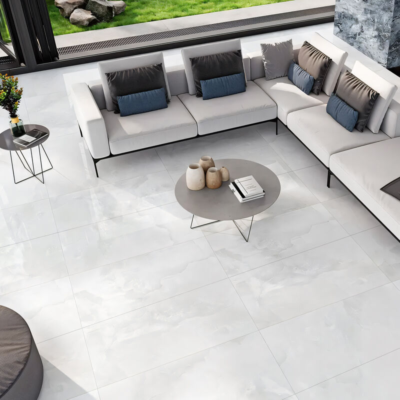 PORCELANATO ESMALTADO BIBURY WHITE PULIDO 59X119 CM