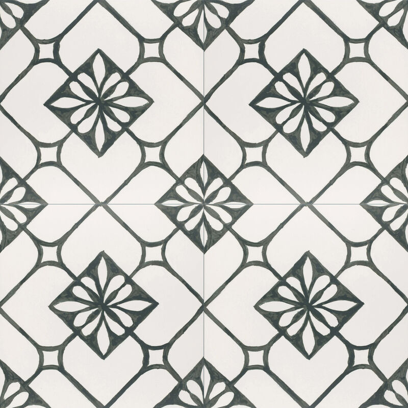 PORCELANATO ESMALTADO ASTI BLACK MATE 44X44 CM