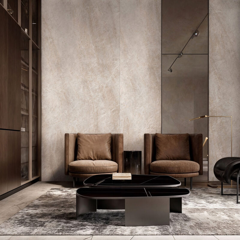 PORCELANATO ESMALTADO TAJ MAHAL BEIGE MATE 60X120 CM