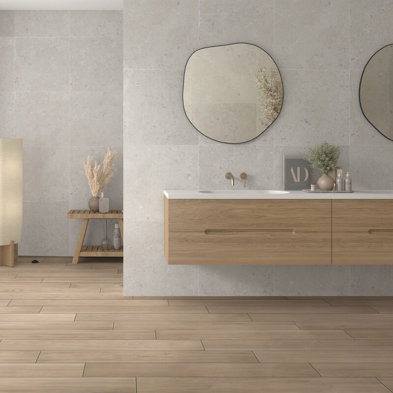 PORCELANATO ESMALTADO NIVALA NATURAL MATE 20X120 CM