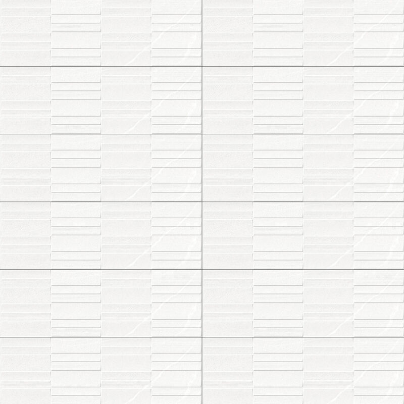 CERÁMICO ESMALTADO TULIP BLANCO DECO MATE 30X90 CM