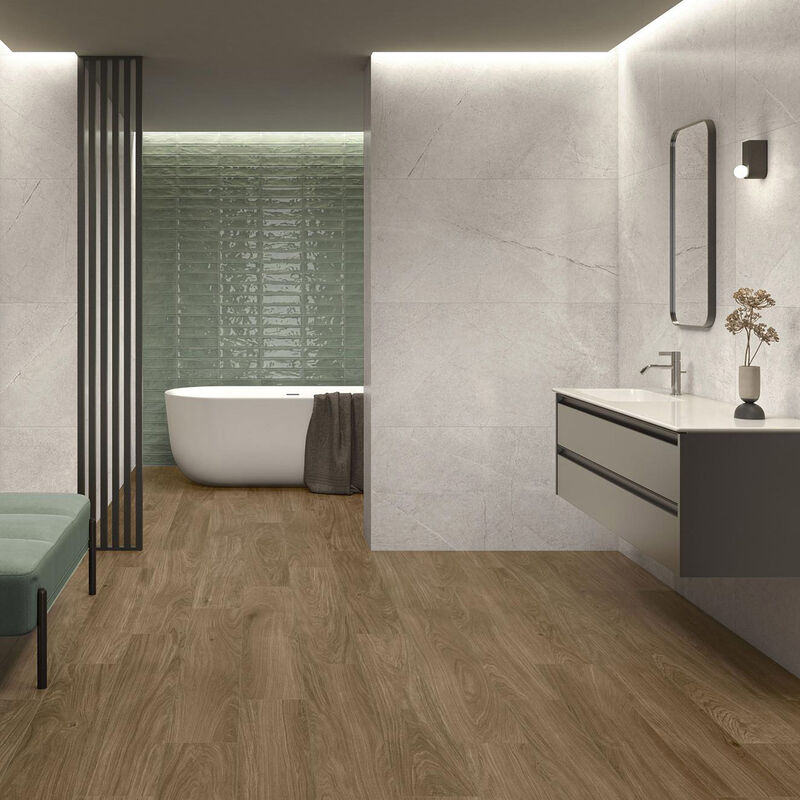 GRES PORCELÁNICO ESMALTADO KENZO GRIS MATE 60X120 CM