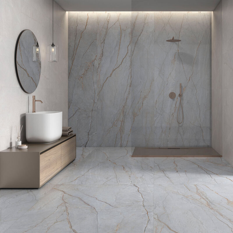 GRES PORCELÁNICO ESMALTADO ROMA BLUE MATE 120X280 CM