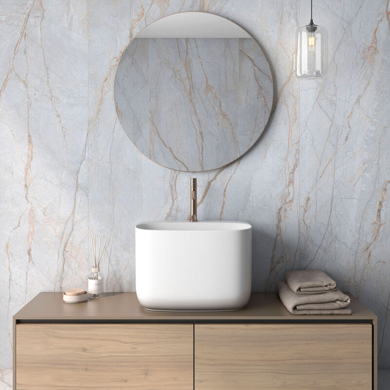 GRES PORCELÁNICO ESMALTADO ROMA BLUE MATE 120X280 CM