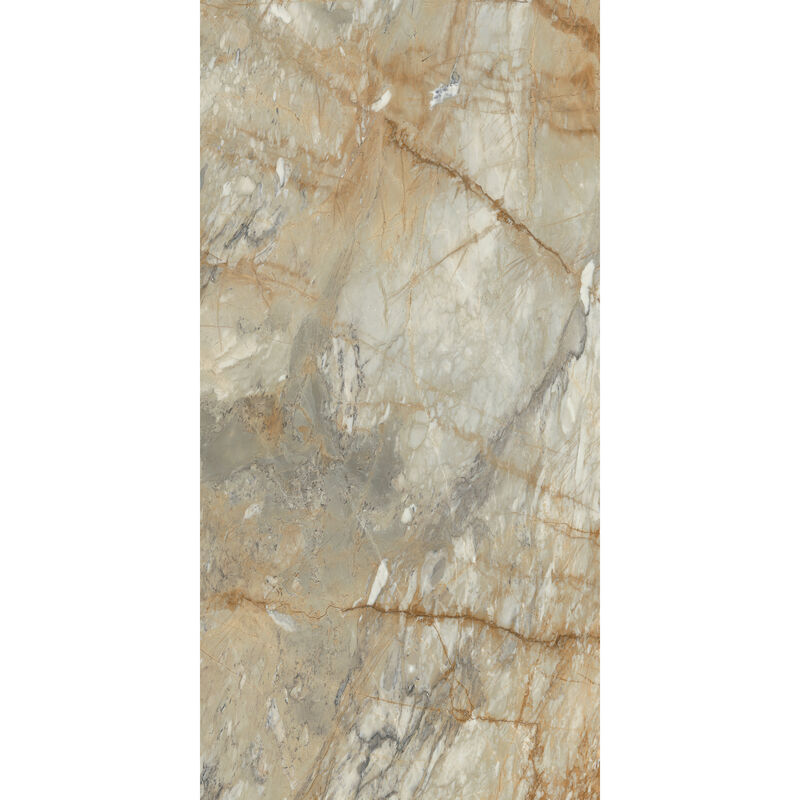 PORCELANATO NO ESMALTADO BRECCIA VAN GOGH MARFIL PULIDO 120X278 CM