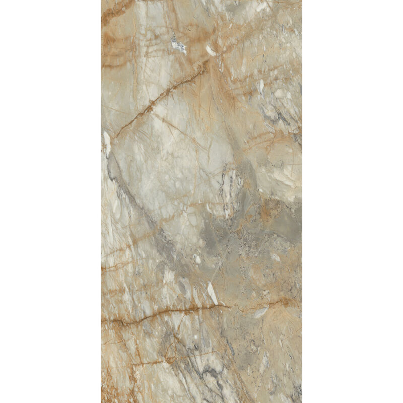 PORCELANATO NO ESMALTADO BRECCIA VAN GOGH MARFIL PULIDO 120X278 CM