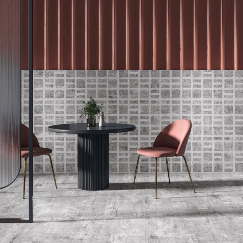 PORCELANATO ESMALTADO MILANO GREY FRAME MATE 50X100 CM