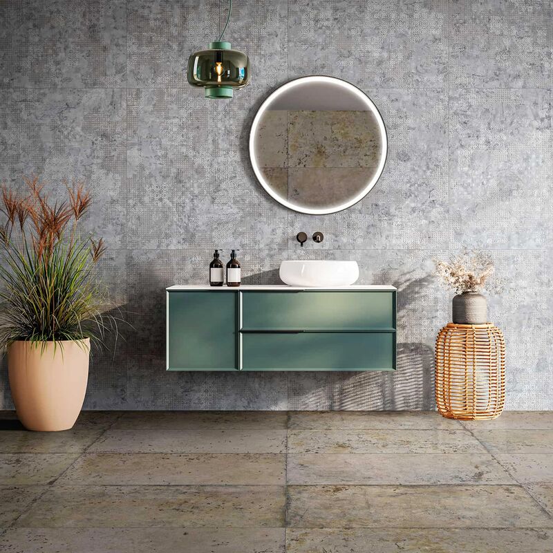 PORCELANATO ESMALTADO RUG GREY MATE 50X100 CM