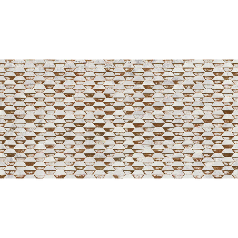 PORCELANATO ESMALTADO STEEL WHITE STAMPING MATE 50X100 CM