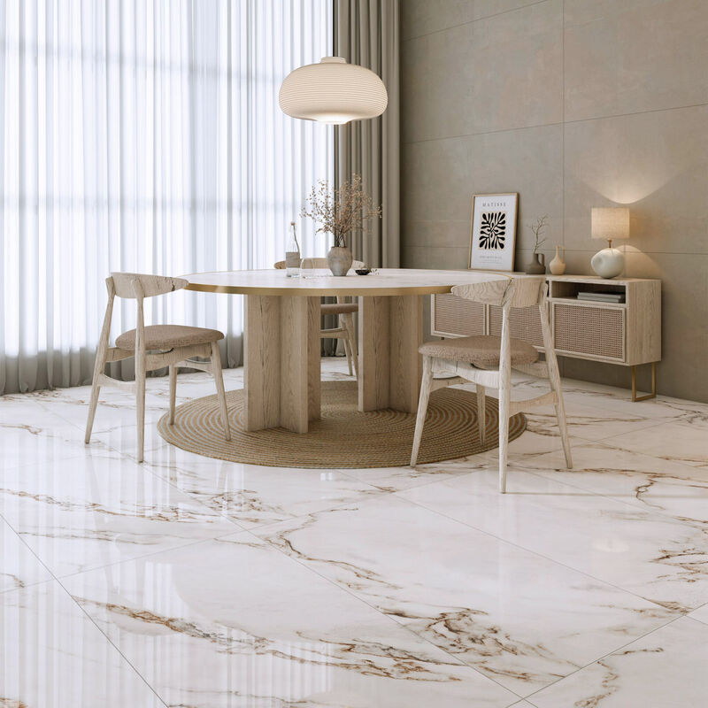 PORCELANATO ESMALTADO BIANCO MAGENTA PULIDO 60X120 CM