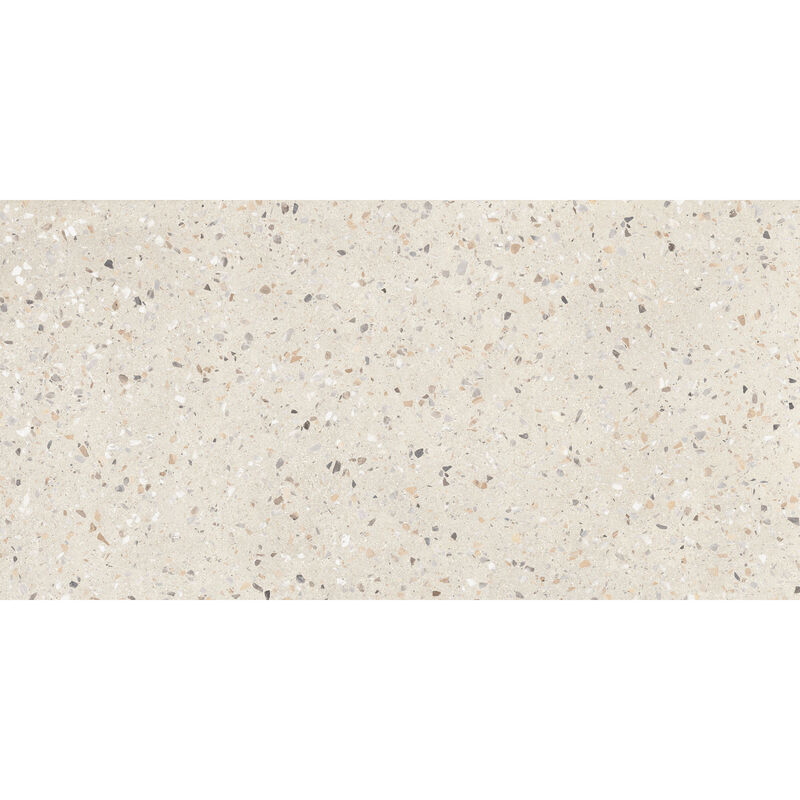 PORCELANATO NO ESMALTADO CONCRETE TERRAZO RICE NAT MATE 60X120 CM