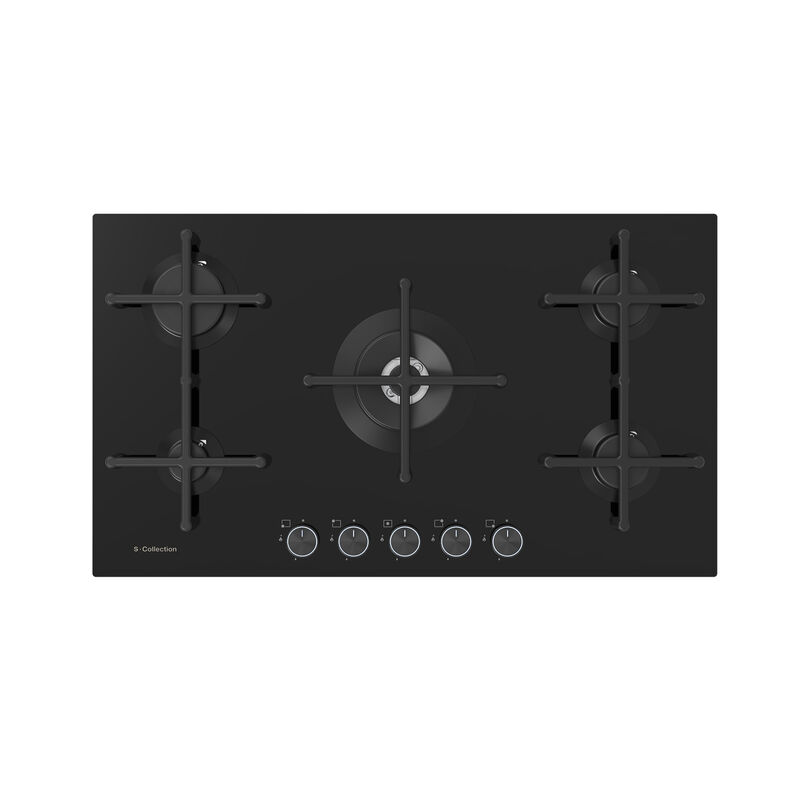 ENCIMERA A GAS SOLCO076 90 CM 5 QUEMADORES 86X50X10.8 CM