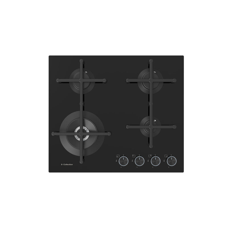 ENCIMERA A GAS SOLCO077 60 CM 4 QUEMADORES 60X50X10.8 CM