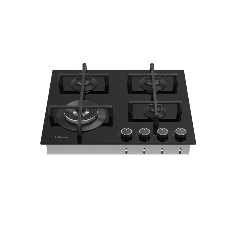 ENCIMERA A GAS SOLCO077 60 CM 4 QUEMADORES 60X50X10.8 CM