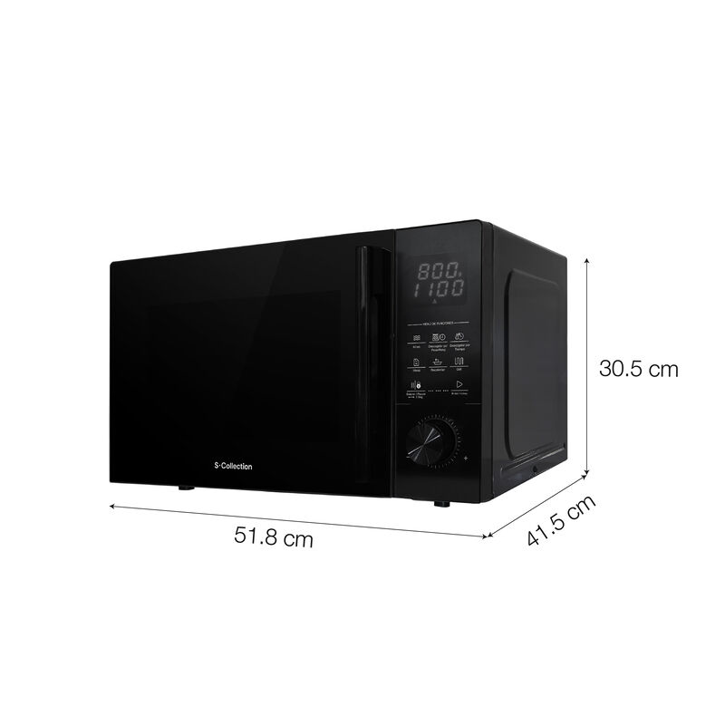 HORNO MICROONDAS SOLHOM004 50 CM 26 LITROS 51.8X41.5X30.5 CM