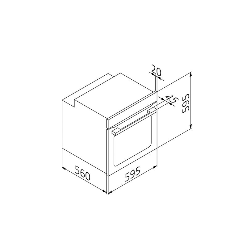 HORNO ELÉCTRICO SOLHO028 60 CM 75 LITROS 59.5X61.9X59.5 CM