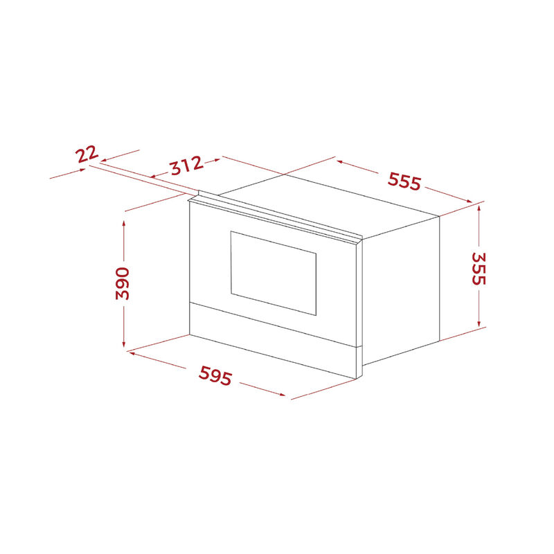 HORNO MICROONDAS ML-8220 BIS L 60 CM 22 LITROS 59.5X33.4X39 CM