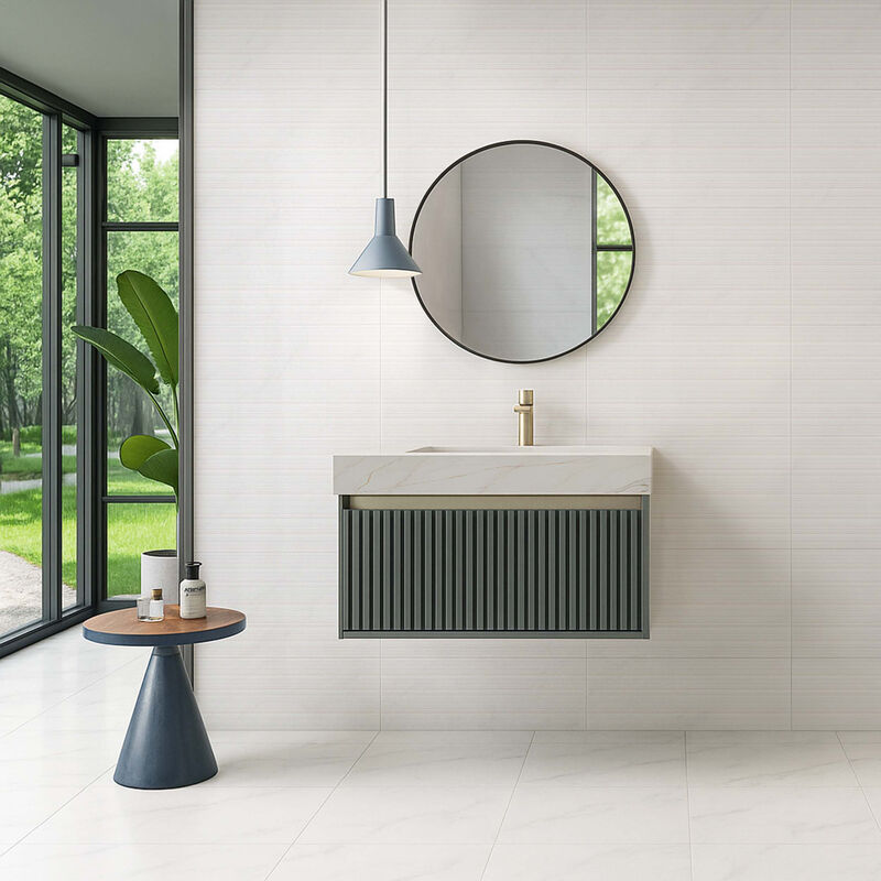 CERÁMICO ESMALTADO LIMA LINE BLANCO BRILLO 30X60 CM