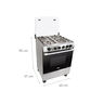 COCINA DE PIE COSOL027 60 CM 4 QUEMADORES 60X55X90 CM