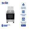 COCINA DE PIE COSOL027 60 CM 4 QUEMADORES 60X55X90 CM